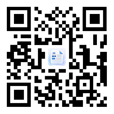 扫码下载简历模板APP